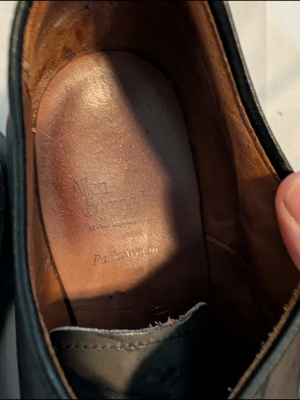 Allen Edmonds Men's Gray Leather Cap-Toe Oxfords